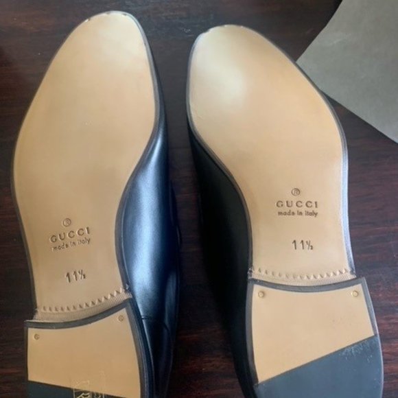 Gucci Men\'s Jordaan Leather Loafers, UK size 11 1/2, Black,Brand new, Never worn main image 10